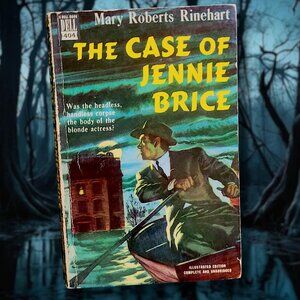 Vintage "Mapback" Mary Roberts Rinehart - The Case of Jennie Brice 1950s